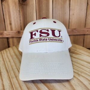 Florida‎ State Seminoles Hat Cap Snap Back White NCAA Football FSU The Game